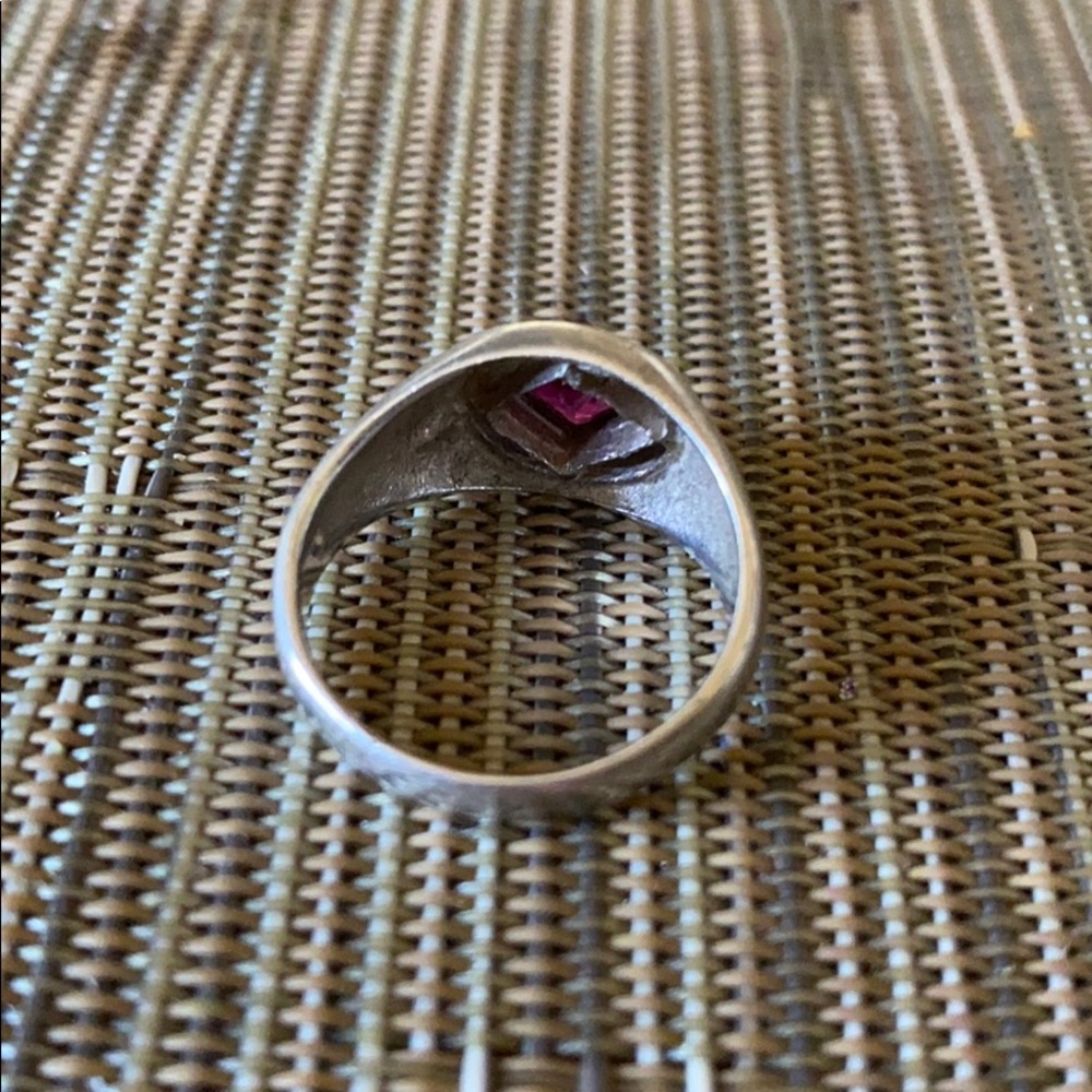 Sterling Silver Ruby Stone Ring - image 4